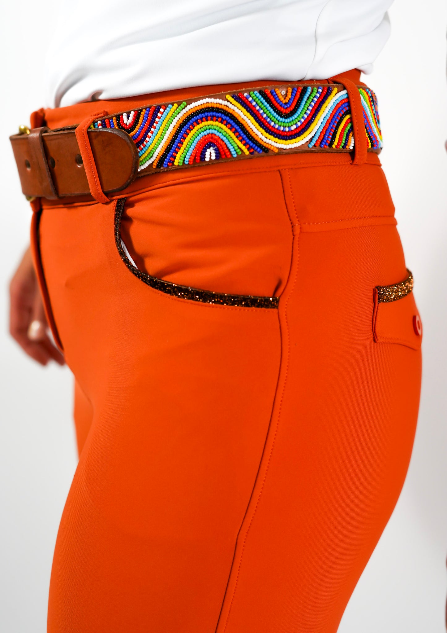 Pantalon d'équitation modèle "Alpha" terracotta