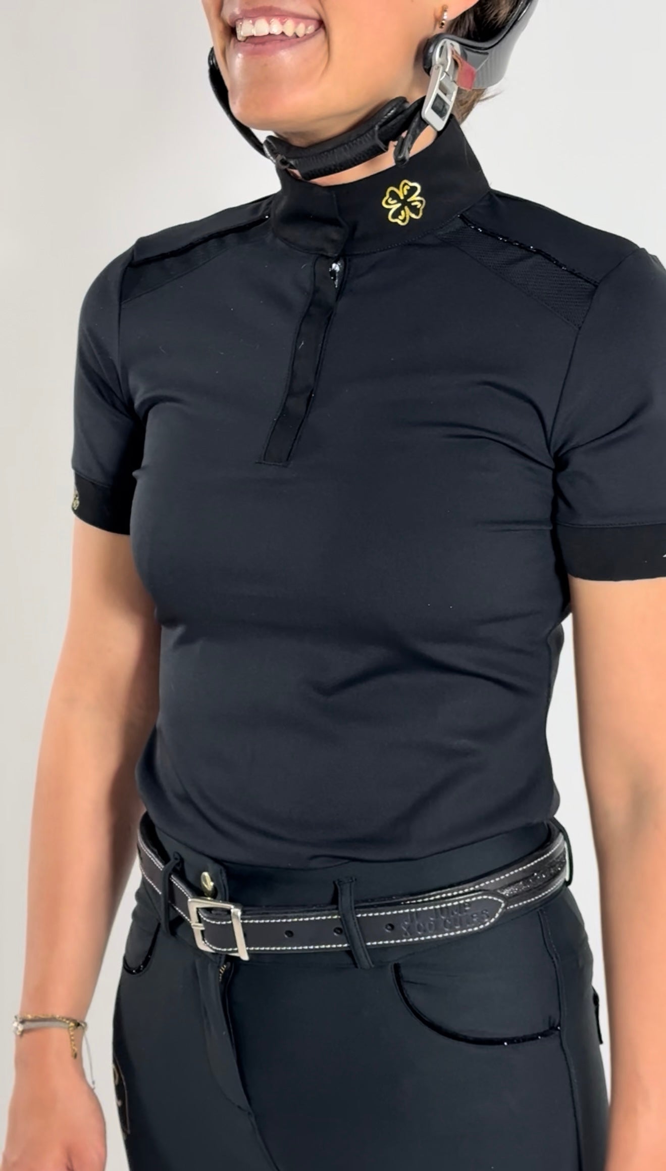 Polo d'équitation Sam noir