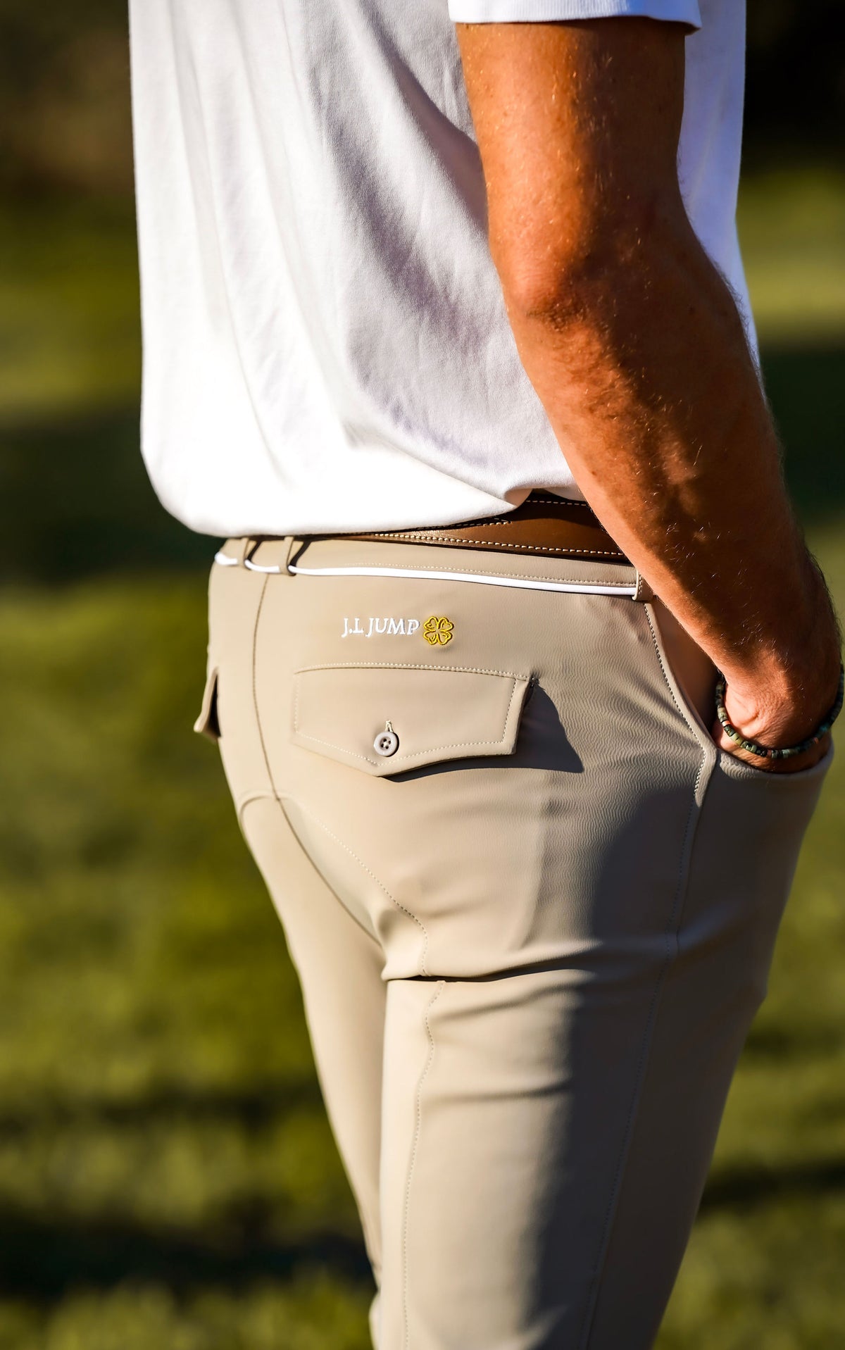 pantalon d'équitation pour homme beige