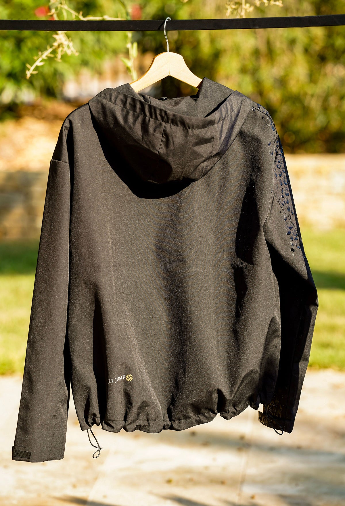 veste magique leopard noire  pour cavaliere